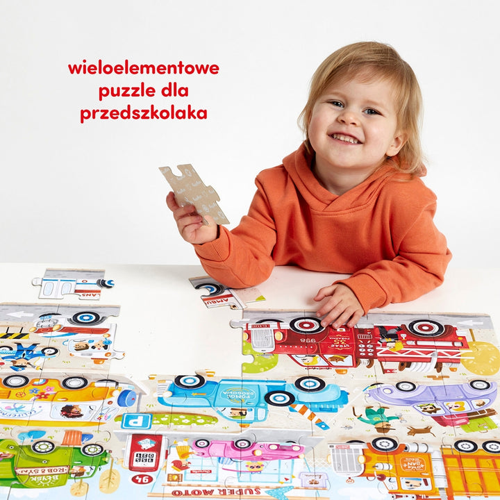 CzuCzu Moto puzzle dla dzieci Auta 3+