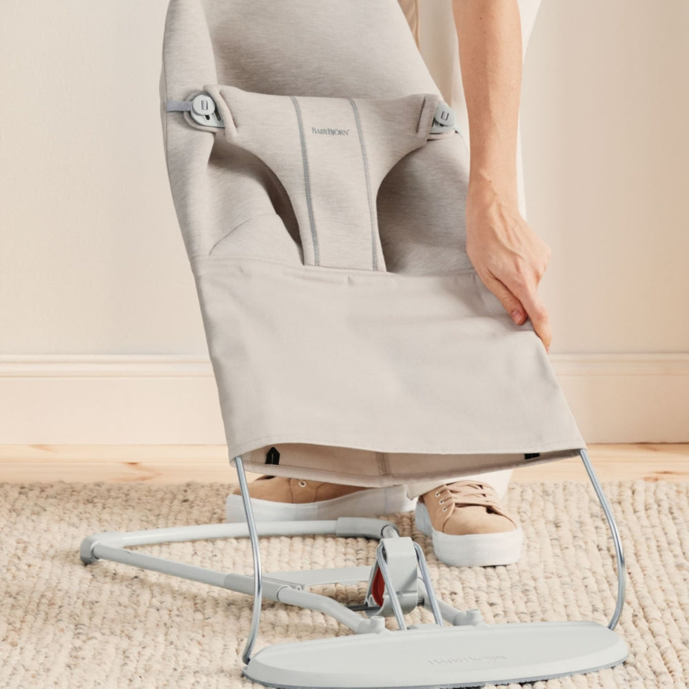 BABYBJORN Leżaczek dla niemowlaka BLISS 3D Jersey Jasny Beż