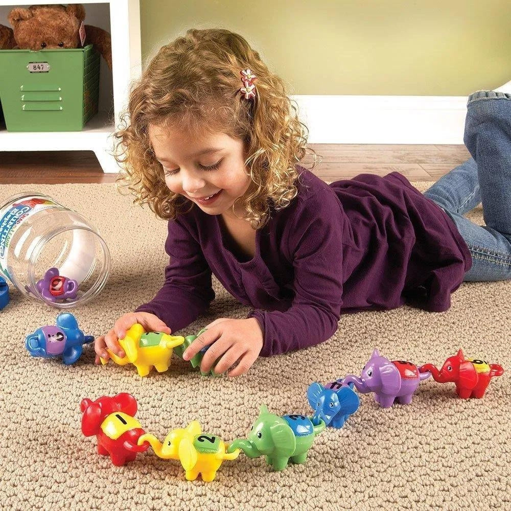 Learning Resources Figurki dla dzieci Słonie nauka kolorów