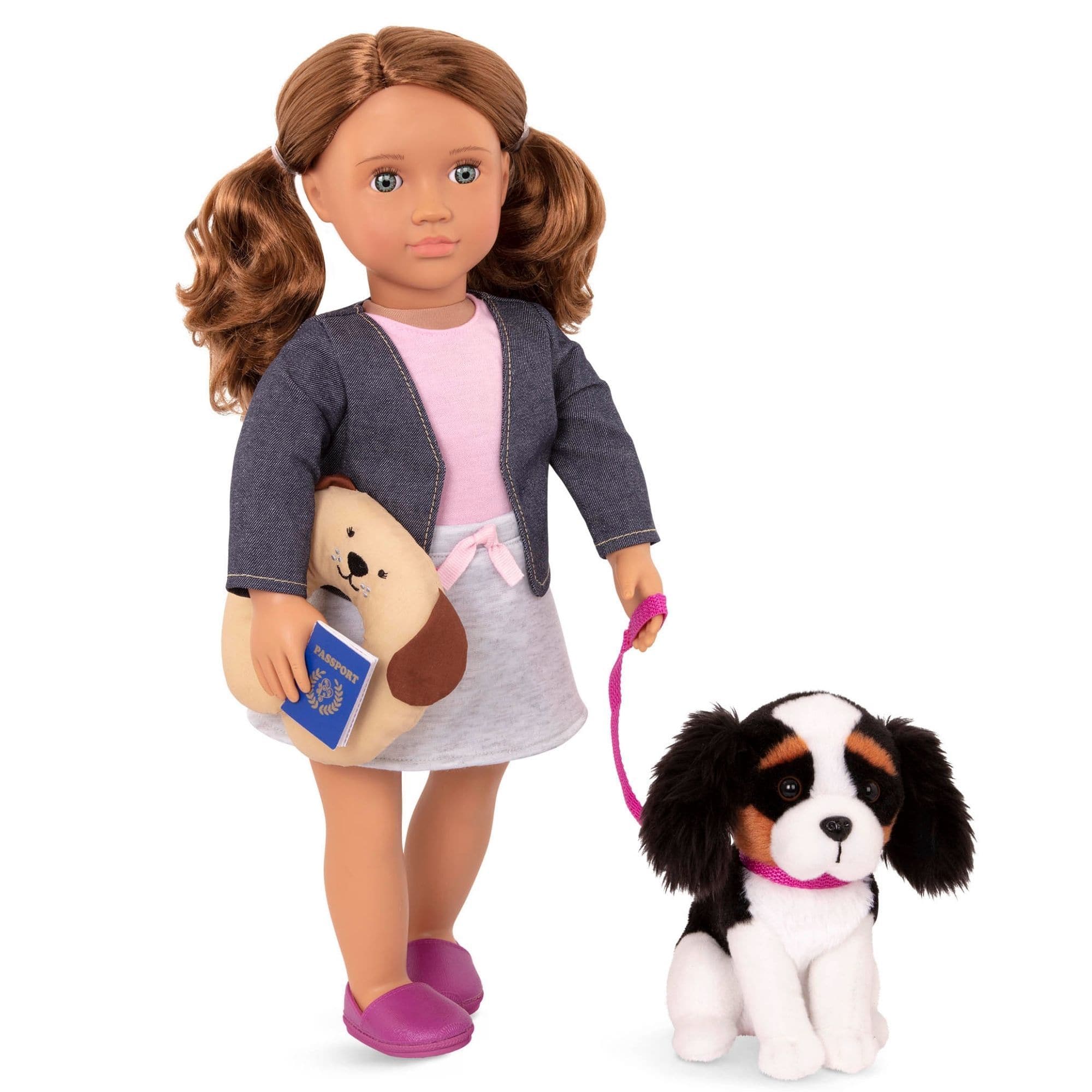 Our Generation Lalka dla dzieci Maddie 46cm z pieskiem rasy King Charles Spaniel - 4kidspoint.pl