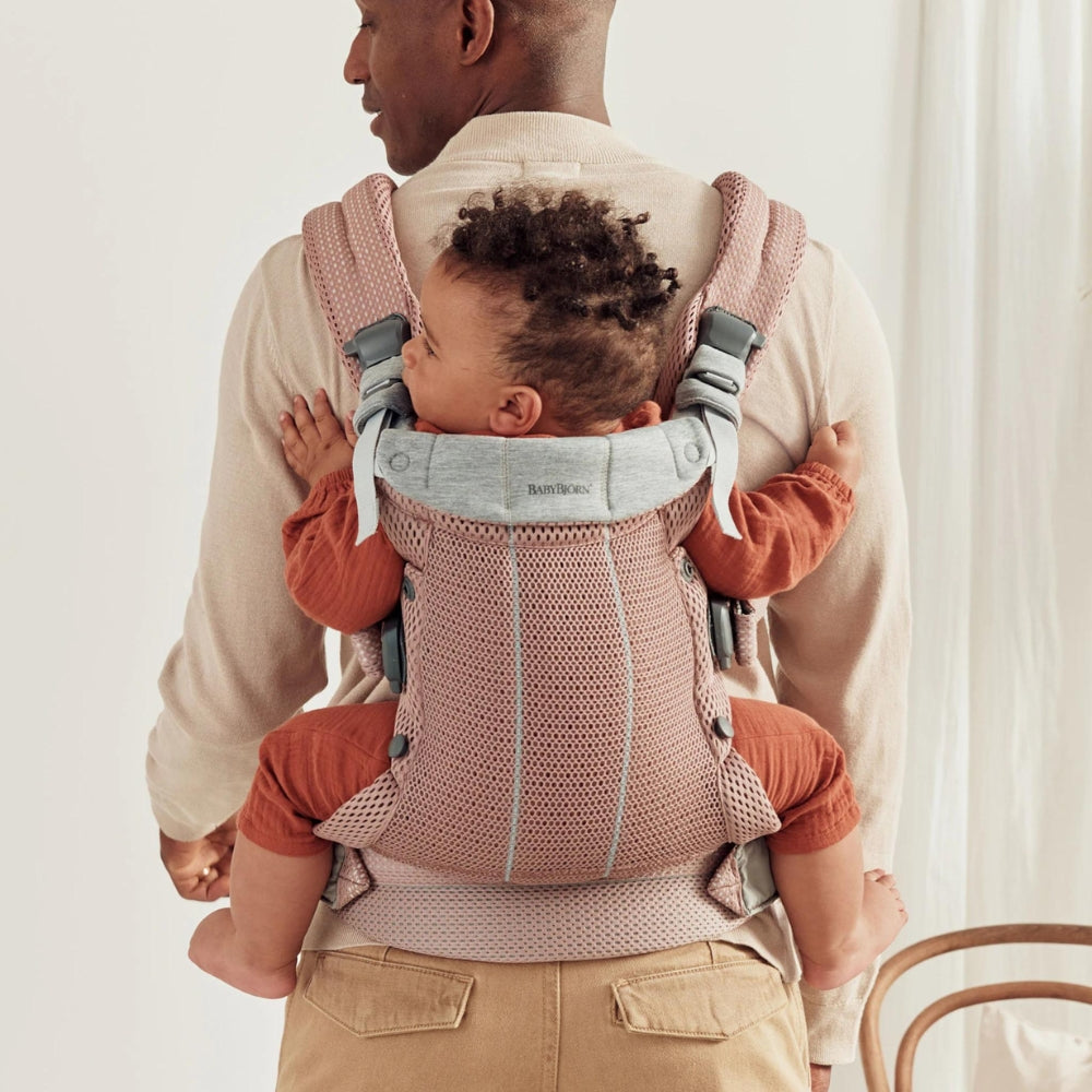 BABYBJORN nosidełko dla niemowlaka Harmony 3D Mesh Zgaszony Róż