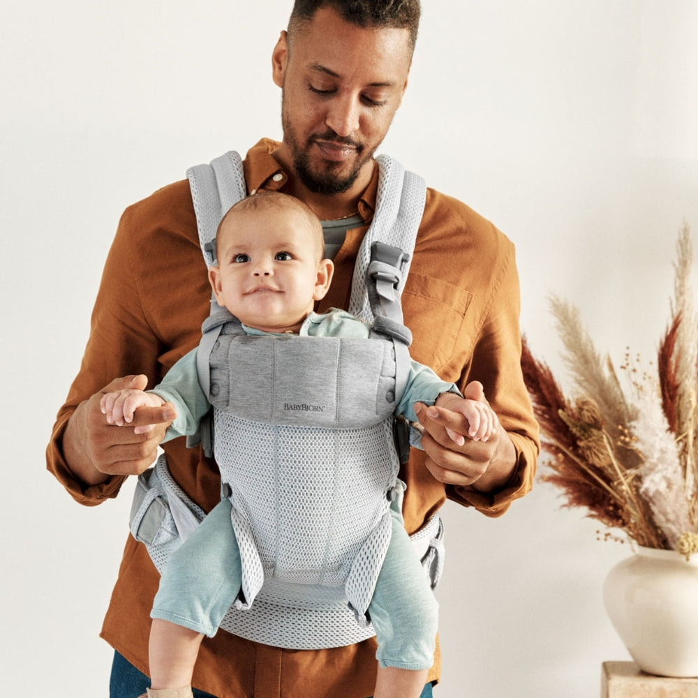 BABYBJORN nosidełko dla niemowlaka Harmony 3D Mesh Srebrny