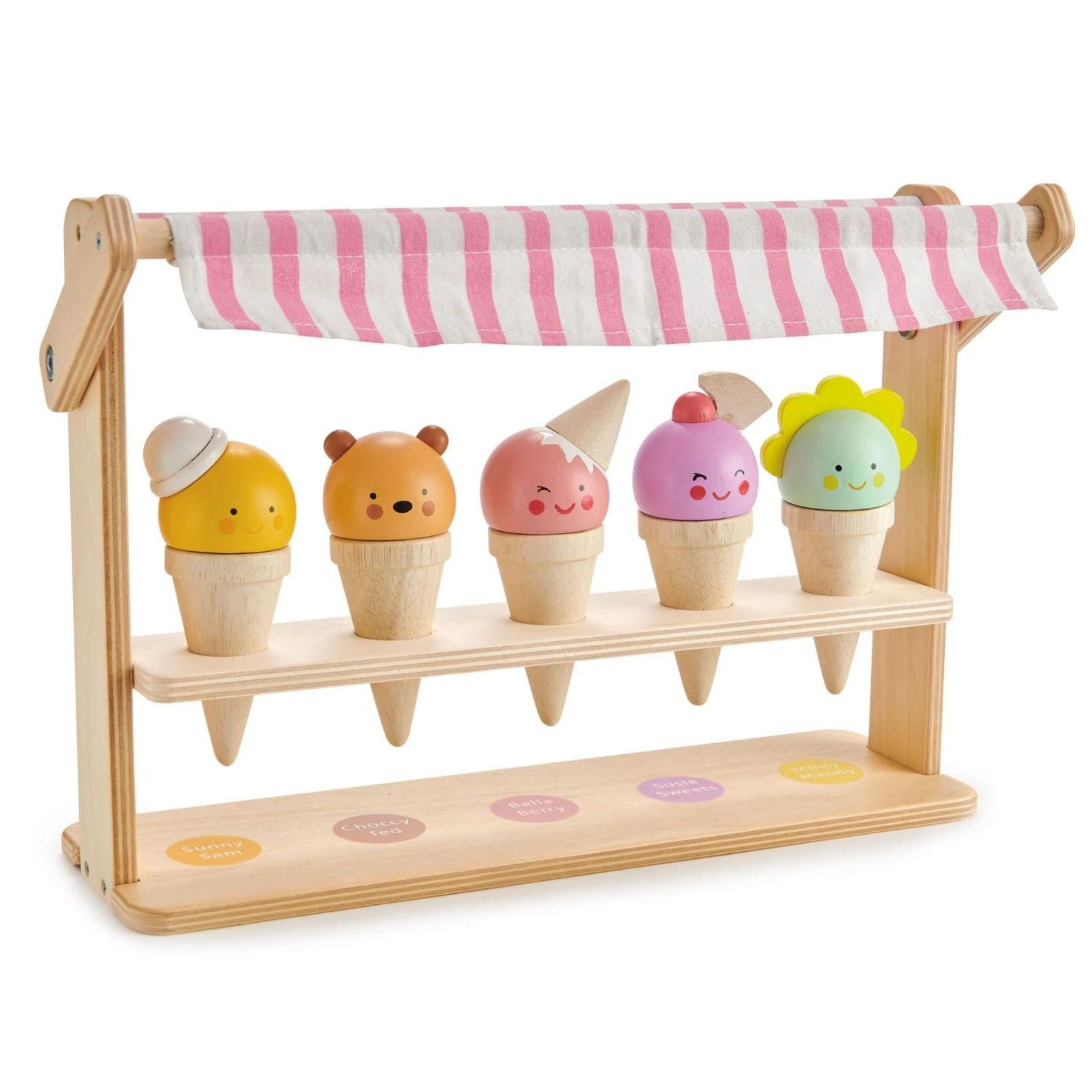 Tender Leaf Toys Mini lodziarnia z lodami w rożkach