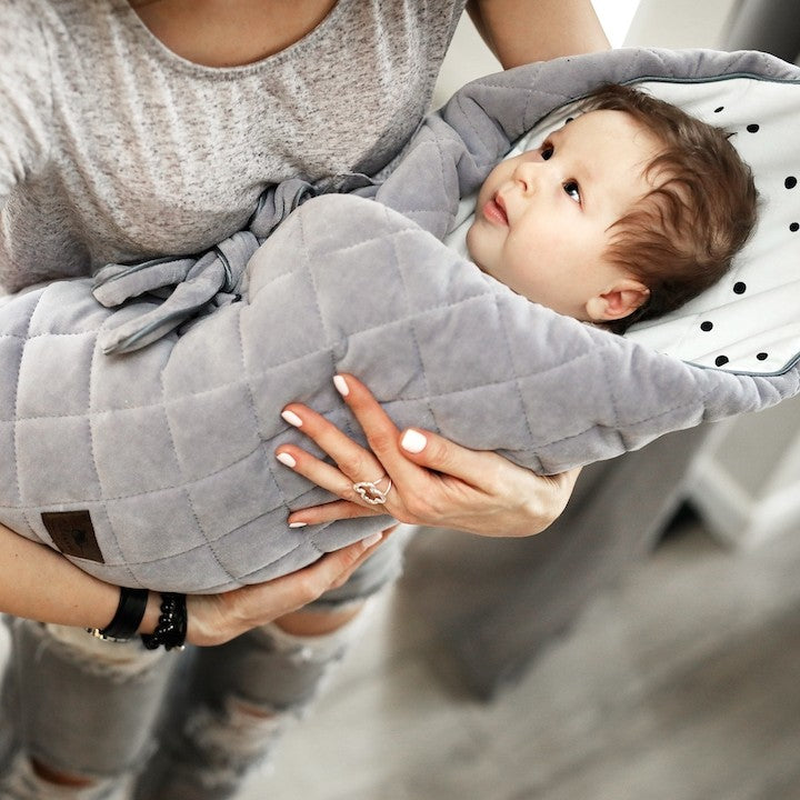 Sleepee Rożek niemowlęcy Royal Baby Grey/Grey