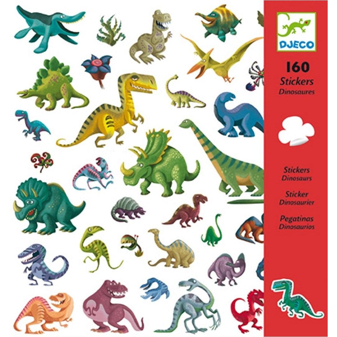Djeco Naklejki 160 szt. Dinozaury