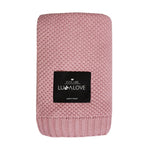 Lullalove Kocyk bambusowy Makaronik 80x100 cm Piwonia