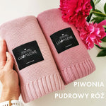 Lullalove Kocyk bambusowy 80x100 cm Pudrowy róż