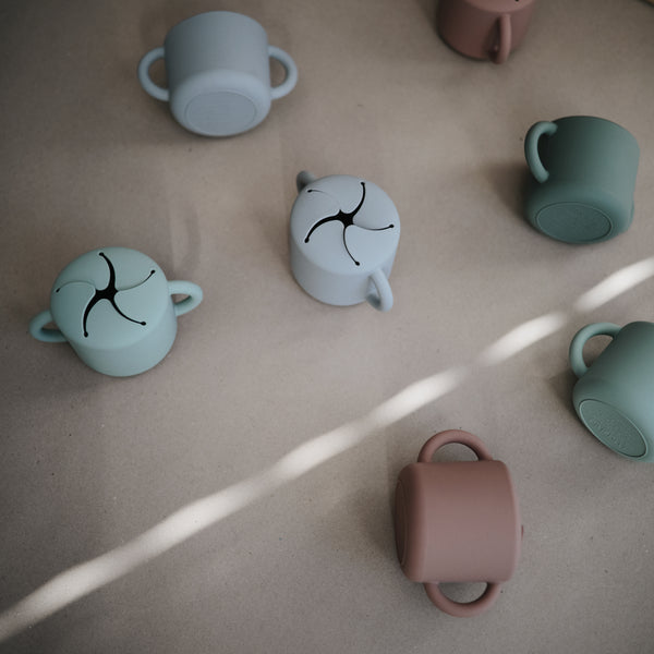Mushie kubek niewysypek na przekąski Cloudy Mauve - 4kidspoint.pl