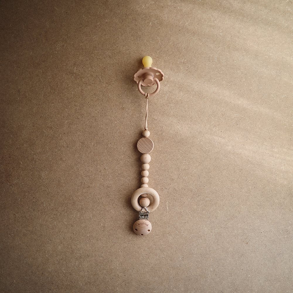 Frigg Smoczek dla niemowlaka kauczukowy Peach Bronze 6 m+