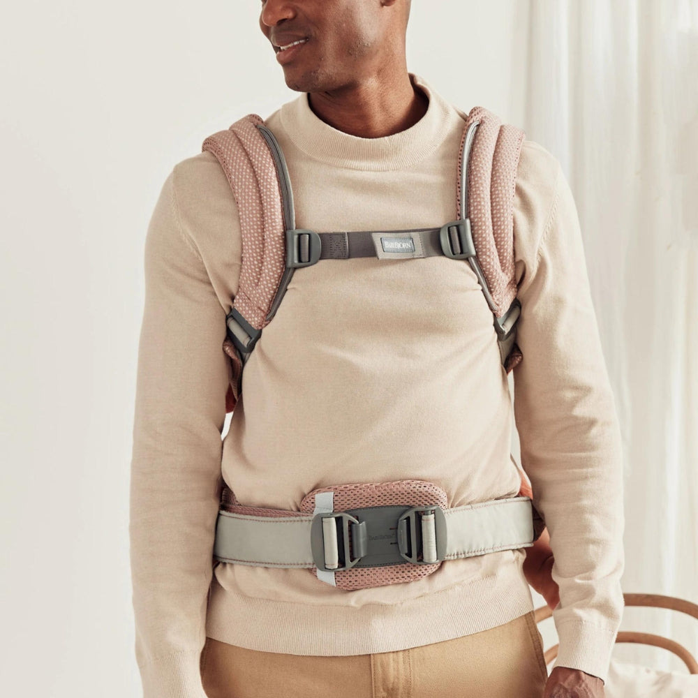 BABYBJORN nosidełko dla niemowlaka Harmony 3D Mesh Zgaszony Róż