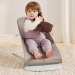 BABYBJORN Leżaczek dla niemowlaka BLISS COTTON Petal Quilt Piaskowy Szary