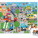 Janod Puzzle w walizce Miasto 36 elementów 4+ - 4kidspoint.pl