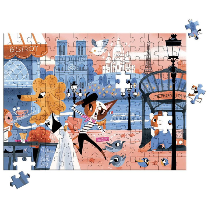 Auzou Puzzle dla dzieci Bonjour Paris 130 el.