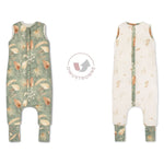 Sleepee Dwustronny śpiworek z nogawkami bohemian green bohemian botanic 1-2 lat