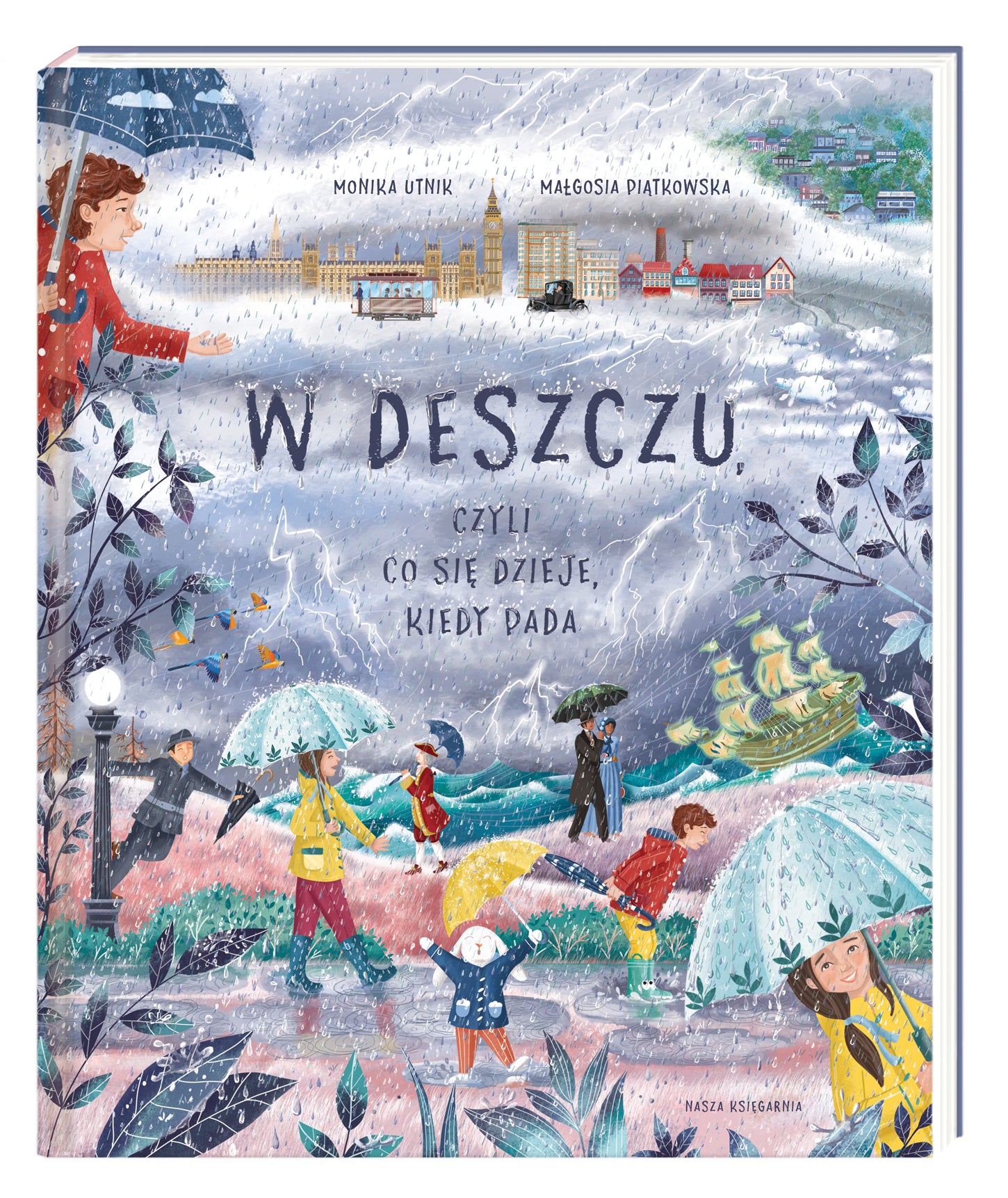 Nasza Księgarnia Książka dla dzieci W deszczu czyli co się dzieje kiedy pada