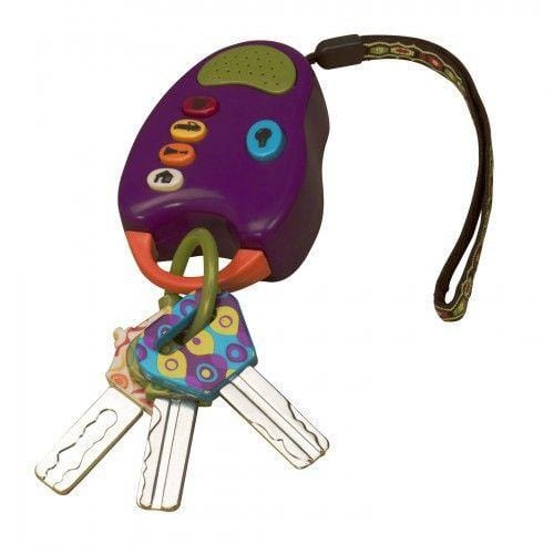 B.Toys Interaktywny zestaw kluczy do auta fioletowy - 4kidspoint.pl
