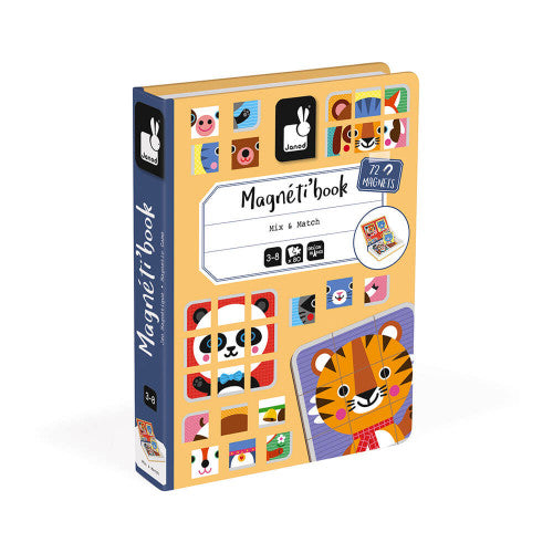 Janod Magnetyczna układanka Magnetibook   zwierzątka - 4kidspoint.pl