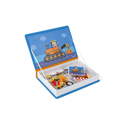 Janod Magnetyczna układanka Magnetibook   Pojazdy - 4kidspoint.pl