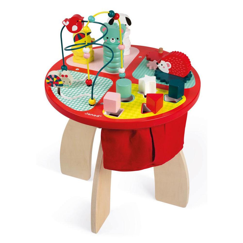 Janod Stolik sorter edukacyjny duży drewniany Baby Forest - 4kidspoint.pl