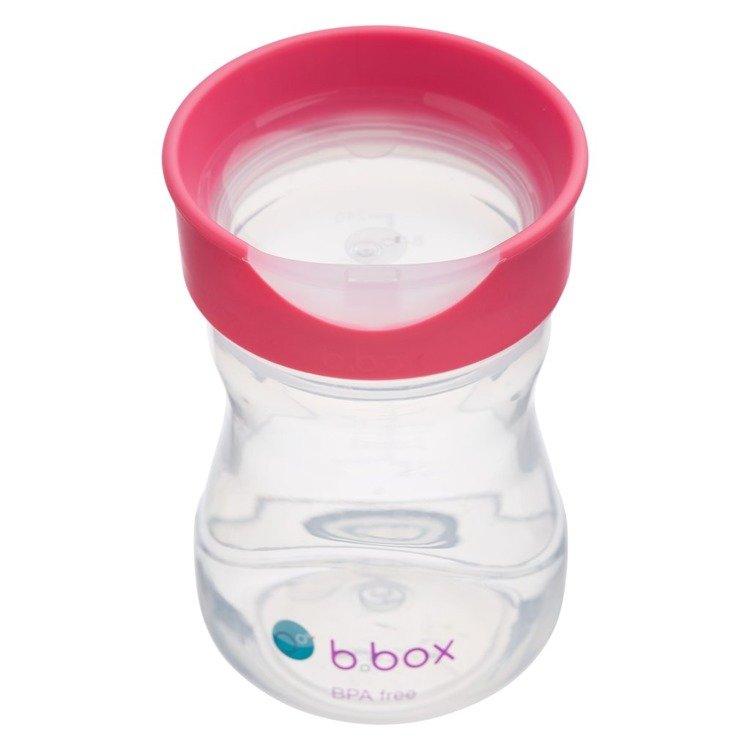 b.box Kubek treningowy picie jak ze szklanki 240 ml malinowy - 4kidspoint.pl