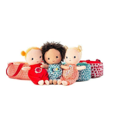Lilliputiens Lalka dzidziuś w koszyczku z ubrankiem i kocykiem Anais 12 m+ - 4kidspoint.pl