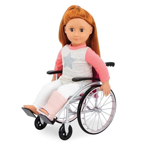 Our Generation Zestaw z wózkiem inwalidzkim, kulami i akcesoriami - Heals on Wheels - 4kidspoint.pl