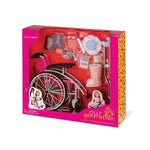 Our Generation Zestaw z wózkiem inwalidzkim, kulami i akcesoriami - Heals on Wheels - 4kidspoint.pl