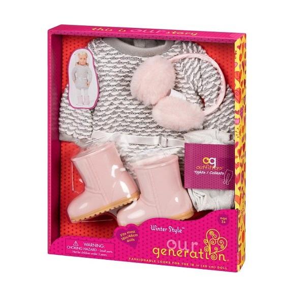 Our Generation Zestaw ubranek dla lalek  Winter style - 4kidspoint.pl