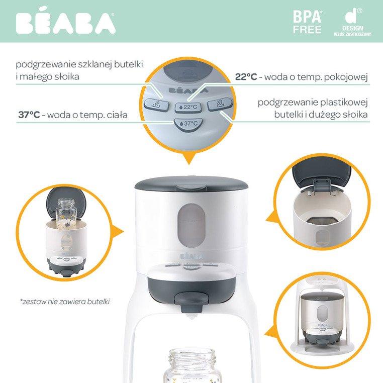 Beaba Ekspres do mleka 2w1 Bib'expresso® White/grey + GRATIS