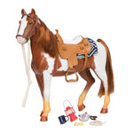 OurGeneration Duży koń dla lalki 46cm Appaloosa - 4kidspoint.pl