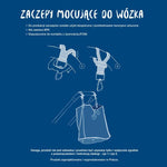 La Millou Zaczepy Mocujące Do Wózka Białe Silver