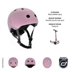 Scootandride Kask S-M dla dzieci  3+ Rose - 4kidspoint.pl
