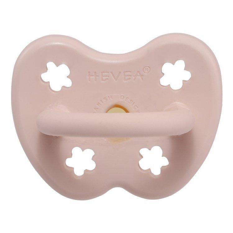 Hevea Smoczek ortodontyczny kauczukowy 0-3 msc Powder Pink - 4kidspoint.pl