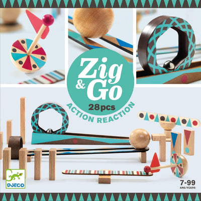 Djeco tor do układania Zig & Go 28 elementów
