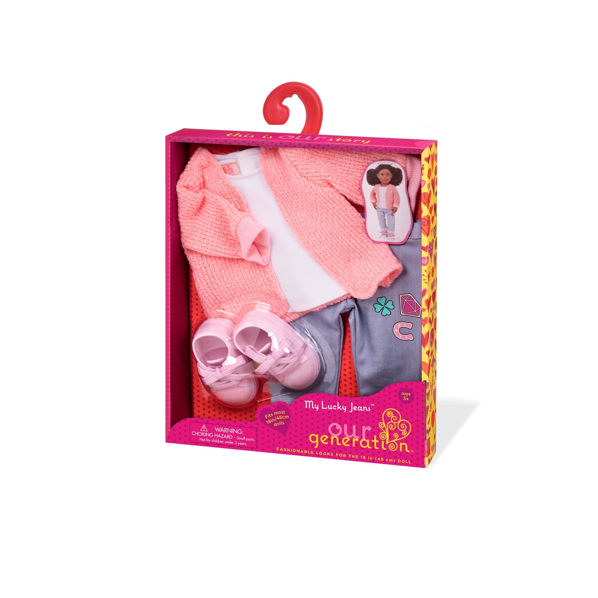 Our Generation Zestaw ubranek dla lalek - My Lucky Jeans - 4kidspoint.pl