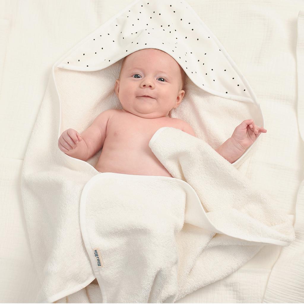 Bim Bla bambusowy ręcznik niemowlęcy kropeczki