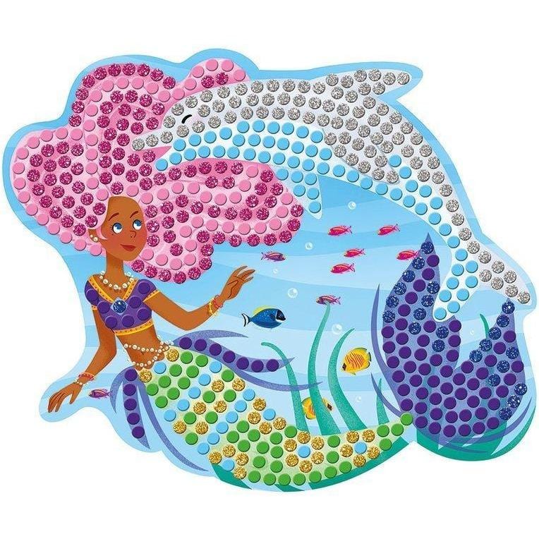 Janod Zestaw kreatywny Mozaika Delfiny i syreny 7+ - 4kidspoint.pl