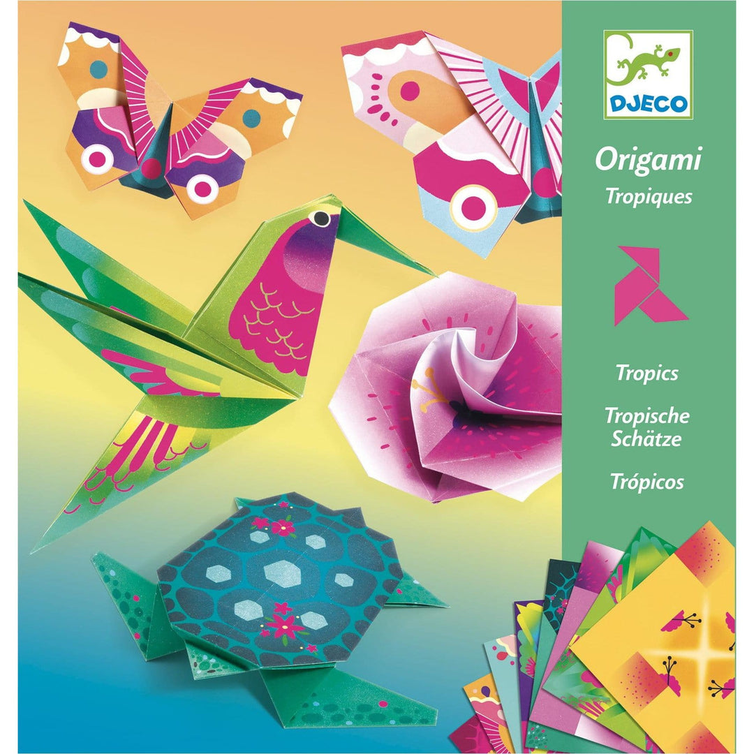 Djeco Zestaw kreatywny Origami Tropikalne zwierzęta