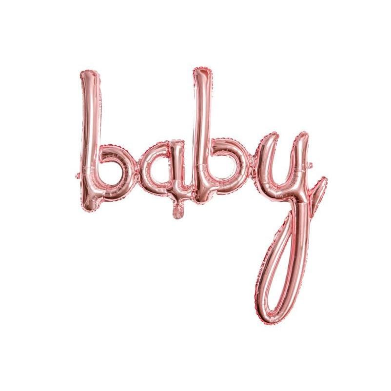 Party Deco Balon foliowy Baby różowe złoto 73,5x75,5cm