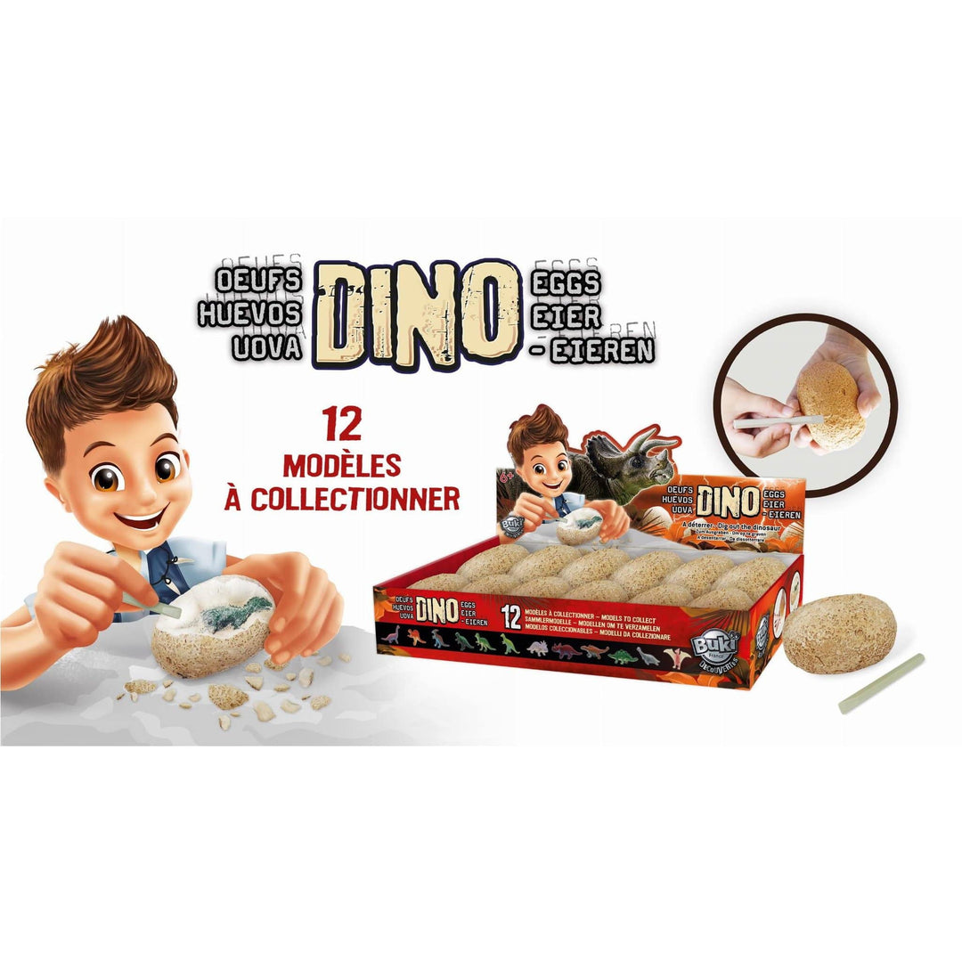 Buki Jajo dinozaura figurka wykopaliska zestaw naukowy