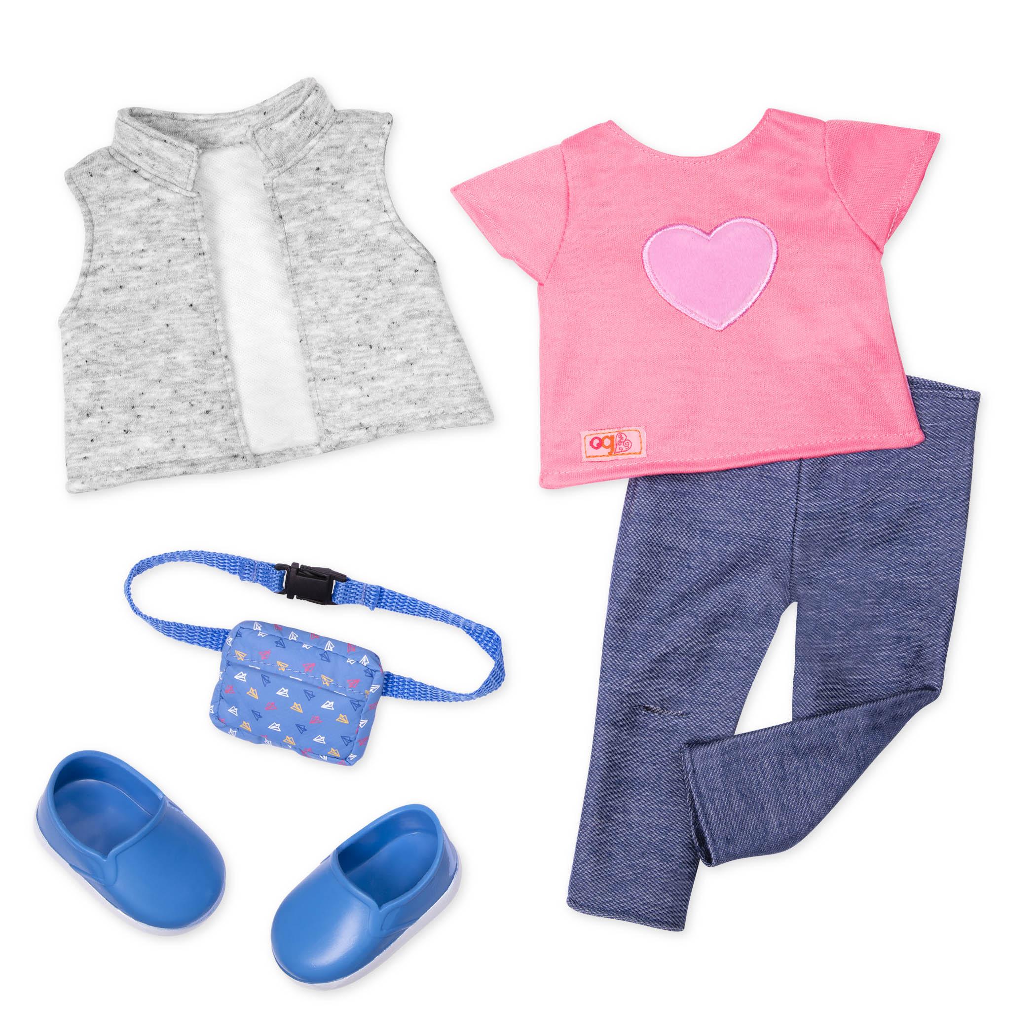 Our Generation Zestaw ubranek dla lalek - Trendy Traveler - 4kidspoint.pl