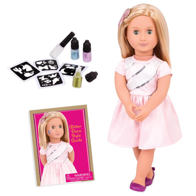 Our Generation Lalka Rosalyn  46cm z kompletem to tworzenia tatuaży - 4kidspoint.pl