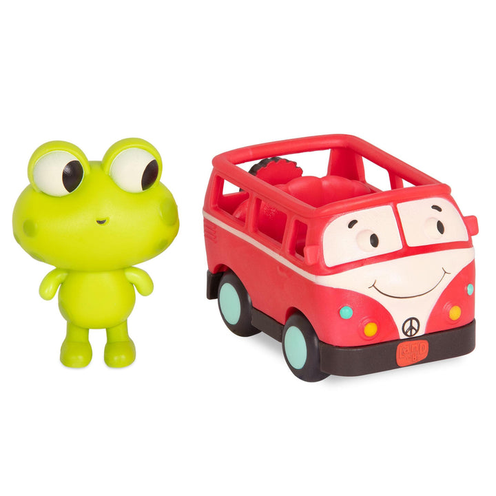 B.Toys seria Land of B. Miękkie autko sensoryczne busik z żabką