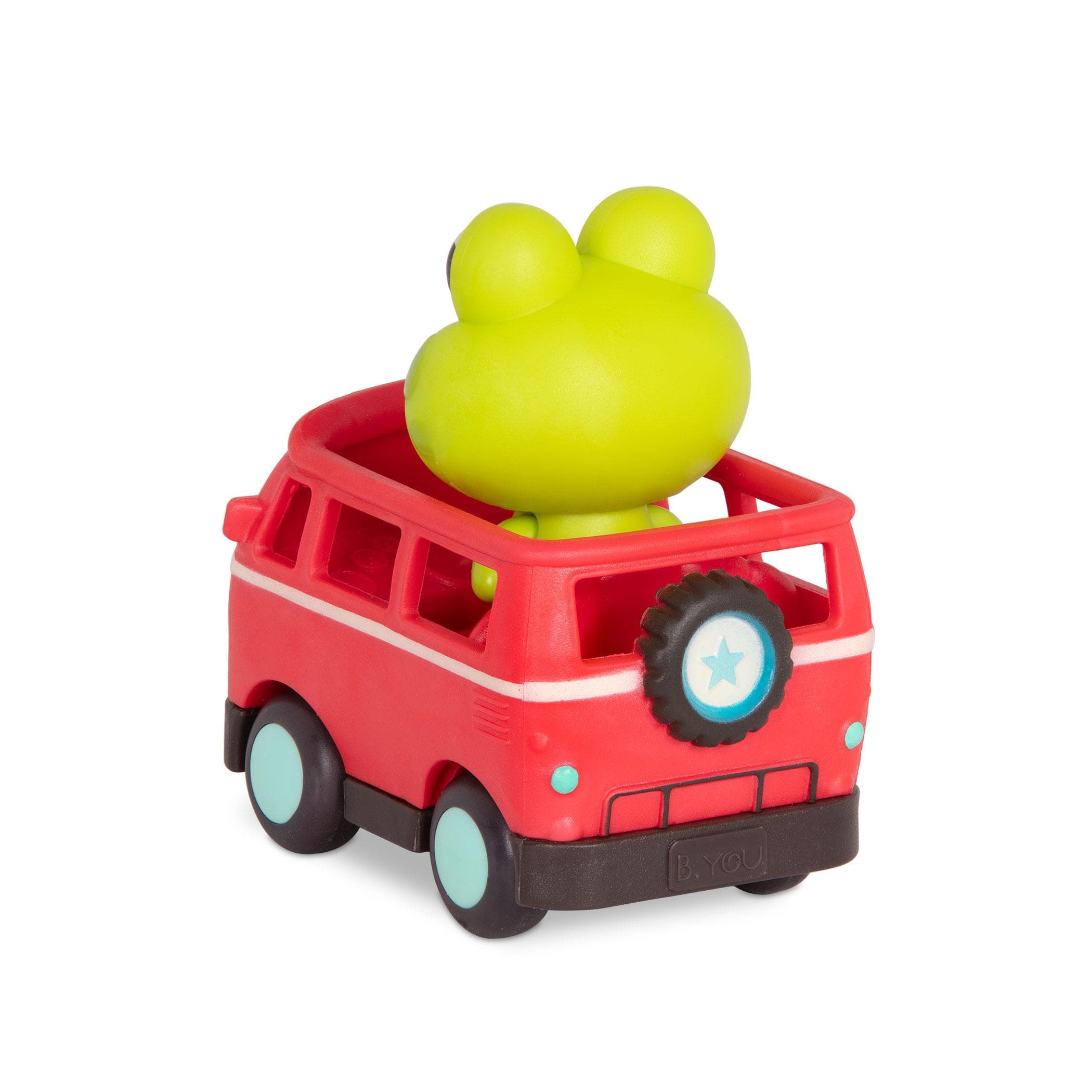 B.Toys seria Land of B. Miękkie autko sensoryczne busik z żabką