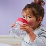 b.box Kubek treningowy picie jak ze szklanki 240 ml malinowy - 4kidspoint.pl