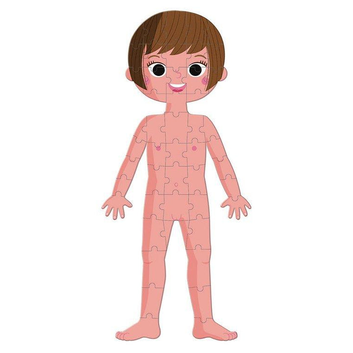 Janod Puzzle dla dziecka edukacyjne Ciało człowieka 50, 75 i 100 elementów