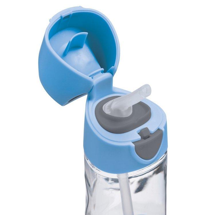 b.box Tritanowa butelka bidon ze słomką 450 ml Blue Slate - 4kidspoint.pl