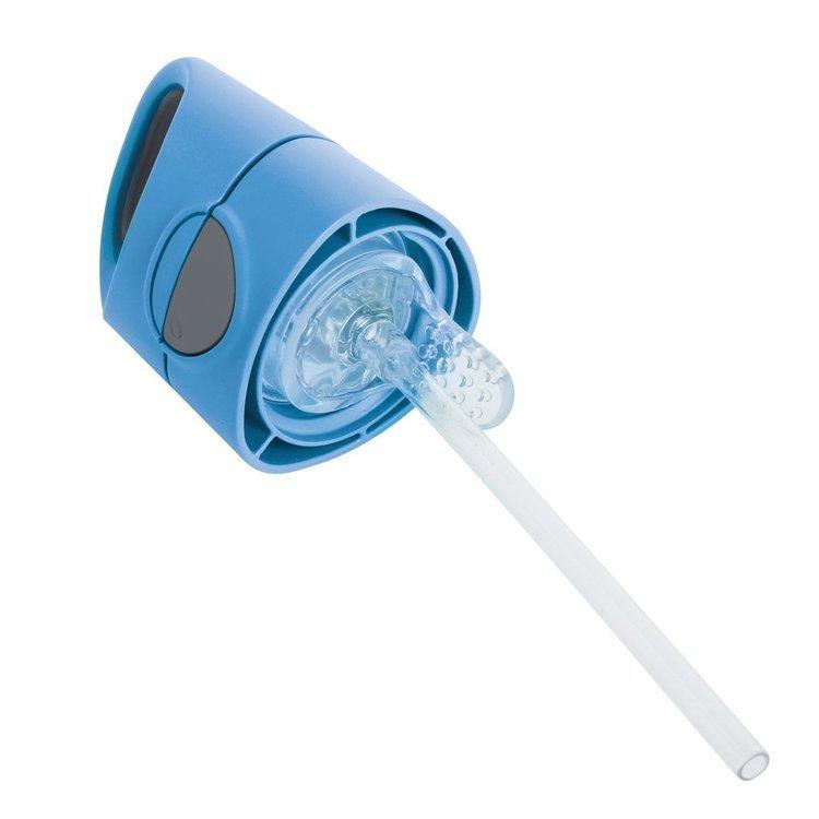 b.box Tritanowa butelka bidon ze słomką 450 ml Blue Slate - 4kidspoint.pl