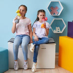 b.box Tritanowa butelka bidon ze słomką 450 ml Blue Slate - 4kidspoint.pl