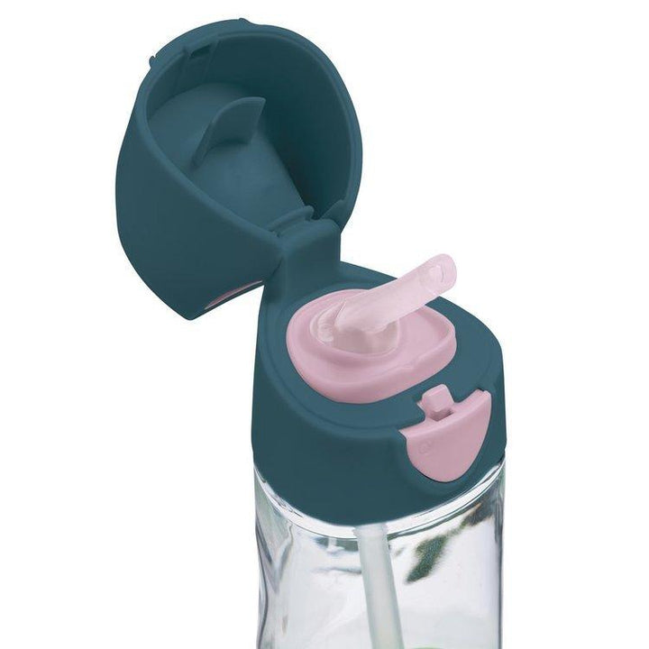 b.box Tritanowa butelka bidon ze słomką 450 ml Indigo Rose - 4kidspoint.pl